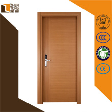 Mdf profesional de la puerta delantera, puerta de madera sólida exterior, uso de madera revestido de alta calidad de la puerta del mdf del pvc para el hotel